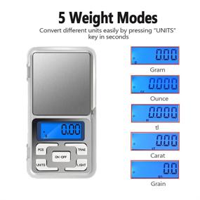 img 3 attached to 📏 Compact Digital Pocket Scale: Portable Mini Kitchen Scale with 500g Capacity and 0.01g Accuracy, Jewelry Scale for Food and More (Battery Included)