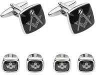 🔧 freemason's masonic formal cufflinks and studs set logo