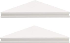 img 4 attached to 📚 White 16-Inch Corner Shelves 2-Pack by Amazon Basics