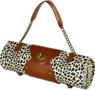 👜 stylish and functional: picnic at ascot wine purse in snow leopard design логотип