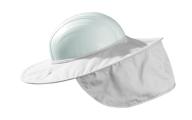 🎩 occunomix white cotton twill hard hat shade: ultimate neck protector for enhanced safety логотип