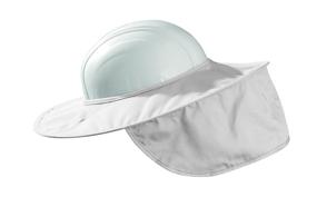 img 2 attached to 🎩 OccuNomix White Cotton Twill Hard Hat Shade: Ultimate Neck Protector for Enhanced Safety