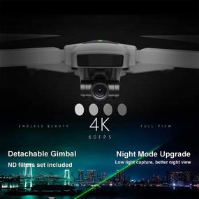 img 1 attached to 🚁 HUBSAN Zino 2 Plus Дрон: 4K 60fps UHD камера, 3-осевой гимбал, передача на 9 км, GPS, радиоуправляемый квадрокоптер