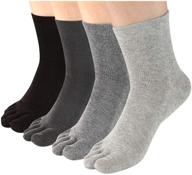 🧦 comfortable meaiguo toe socks for men and women - ideal for running (3-4 pack) logo