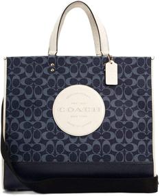 img 4 attached to Coach Womens Dempsey Signature Jacquard