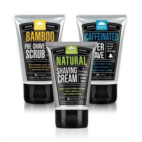 img 4 attached to 🪒 Complete Pacific Shaving Company Daily Shave Set - Pre-Shave Scrub, Natural Shaving Cream, Caffeinated Aftershave