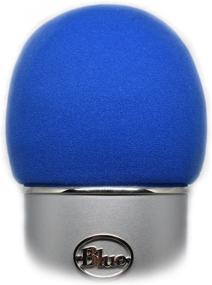 img 4 attached to 🎤 Оптимизированный поролоновый ветрозащитный экран для Blue Yeti и других крупных микрофонов - совместим с MXL, Audio-Technica и другими - премиум-поролоновый материал повышает способности вашего микрофона к фильтрации поп-звуков (синий)