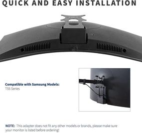 img 1 attached to 💻 Адаптерная пластина VIVO Quick Attach VESA для мониторов Samsung T55 - VESA до 100x100, черная.