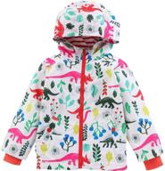 🦖 kisbini cartoon dinosaur boys' windproof outdoor clothing, jackets & coats logo