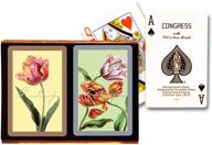 🌷 tulip-printed congress playing cards логотип