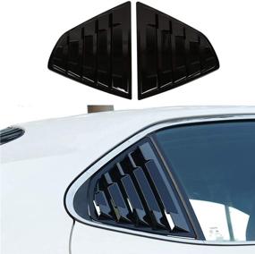 img 4 attached to XITER Racing Window Louvers Shades Exterior Accessories