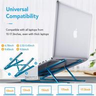 carkoci adjustable aluminum ventilated laptops（blue） logo