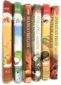 img 1 attached to Hem Tropical Fruit Variety Incense Set: 120 Sticks Gift Pack - Exotic Scents for a Sensory Journey