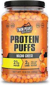 img 4 attached to 🧀 Twin Peaks Nacho Cheese Protein Puffs - Low Carb & Keto Friendly (300g, 21g Protein, 2g Carbs)
