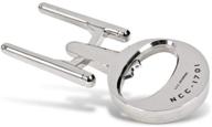 qiroseonly brothers star trek: uss enterprise bottle opener - ncc-1701 silver metal opener, 5 inches long logo