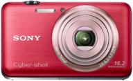 📷 sony cyber-shot dsc-wx9 16.2 mp red camera with exmor r cmos sensor, carl zeiss vario-tessar lens, and full hd video logo