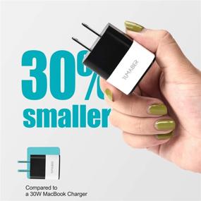 img 1 attached to Набор зарядного устройства Adaptive Fast Charging Wall Charger Kit для Samsung Galaxy A51/A20/A10/S10/S9/S8: в комплекте 6-футовый плетеный USB-C к USB-A кабель