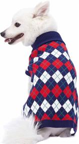 img 4 attached to Blueberry Pet's Nordic Fair Isle Snowflake Interlock Dog Sweater: A Perfect Match for Pet Lovers