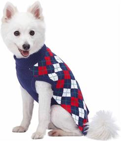 img 3 attached to Blueberry Pet's Nordic Fair Isle Snowflake Interlock Dog Sweater: A Perfect Match for Pet Lovers