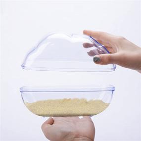 img 1 attached to EBaokuup Hamster Bathroom: Transparent Plastic Sand Bath Container with Scoop for Small Pet Animals