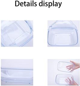 img 2 attached to EBaokuup Hamster Bathroom: Transparent Plastic Sand Bath Container with Scoop for Small Pet Animals