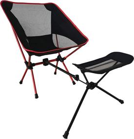 img 4 attached to MGXQDZ Lightweight Folding Adjustable Footrest Outdoor Recreation and Camping & Hiking