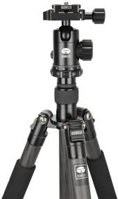 img 3 attached to 📷 High-performance Sirui SUET1204 Carbon Fiber Tripod Kit: E-10 Ball Head & Case, Gray