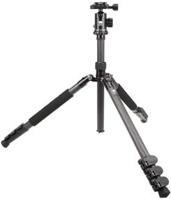 img 1 attached to 📷 High-performance Sirui SUET1204 Carbon Fiber Tripod Kit: E-10 Ball Head & Case, Gray