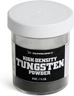 💥 dynacraft tungsten powder jar, 8-ounce: high-quality heavy metal powder for industrial and recreational use logo