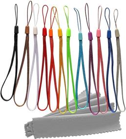 img 2 attached to 📦 24-Pack of Assorted Color 7-Inch Wrist Strap Lanyards for USB Flash Drives, Memory Sticks, and Capacitive Stylus Pens