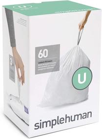 img 4 attached to 🗑️ simplehuman Custom Fit Drawstring Trash Bags, 55L / 14.5 Gal, White, 60 Ct