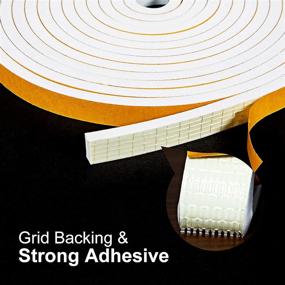 img 2 attached to 🔒 Fowong White Foam Tape Adhesive - Strong Bonding and Versatile Usage