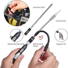 img 1 attached to 💻 Ultimate Computer Repair Tool Kit: 80 in 1 Precision Laptop Screwdriver Set with Anti-Static Wrist, 56 Bit, and 24 Repair Tools - MacBook, PC, Tablet, PS4, Xbox Controller Compatible