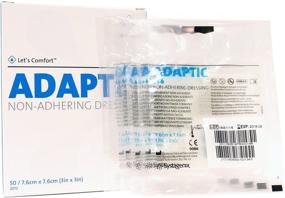 img 1 attached to Systagenix Adaptic Non-Adhering Dressing 3x3: Pack of 5 - Superior Wound Care Solution!