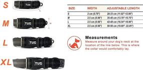 img 3 attached to TUG Reflective Dog Collar with Soft Neoprene Padding and Cushion for Energetic Dogs - Heavy Duty Collar with Separate ID Attachment Clip for Extra Comfort