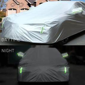 img 1 attached to 🚗 BEXITA Car Cover SUV: Ultimate All-Weather Protection for SUVs - Waterproof, Outdoor & Indoor, Rain, Snow, Hail, Sun, UV Protection - Universal Fit up to 191"" Length