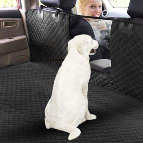 img 2 attached to 🐶 Honest Cargo Liner - Waterproof SUV Dog Cargo Cover with Mesh Window, Non-Slip Bumper Flap Protector, Large Size Universal Fit - Ideal for SUVs, Sedans, and Vans