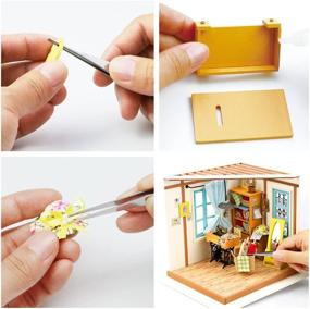 img 1 attached to 🏠 Perfect DIY Sets: Rolife Miniature Dollhouse with Lights
