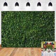 🌿 7x5ft green leaves photography backdrop | spring nature outdoorsy newborn baby shower wall art | wedding birthday party decorations | photo background studio props | cake table booth | 3d logo