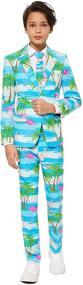 img 4 attached to 👔 Shop Opposuits Crazy Suits for Teen Boys (Aged 10-16) – Stylish Jacket, Pants and Tie Sets in Fun Prints