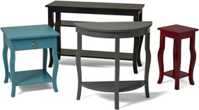 img 1 attached to Kate Laurel Lillian Console Curved Furniture and Entryway Furniture