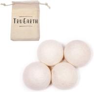 🐑 tru earth xl premium reusable natural fabric softener - wool dryer balls 4-pack (4) logo