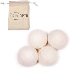 img 4 attached to 🐑 Tru Earth XL Premium Reusable Natural Fabric Softener - Wool Dryer Balls 4-Pack (4)