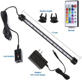 img 3 attached to 🐠 FINEIAM Waterproof LED Aquarium Lights: Underwater Amphibious Light for Fish Tank - Submersible, Adjustable Brightness & Color Changing Modes with Remote Control