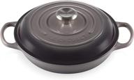 creuset ls2532 307f signature enameled cast iron logo