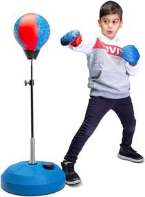 img 4 attached to TechTools Punching Bag for Kids: Interactive Boxing Set with Adjustable Stand and Gloves - Perfect Boy and Girl Toy Gift for Ages 3-9