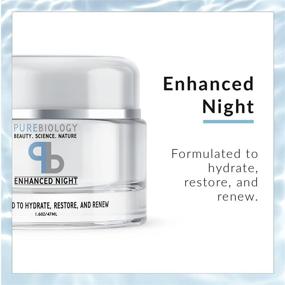 img 2 attached to 🌙 Pure Biology Night Cream - Advanced Anti-Aging Moisturizer with Retinol, Hyaluronic Acid, and Breakthrough Complexes for Face & Neck: Suitable for Men & Women, All Skin Types