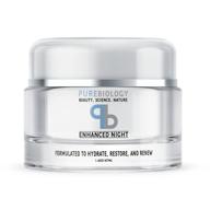 🌙 pure biology night cream - advanced anti-aging moisturizer with retinol, hyaluronic acid, and breakthrough complexes for face & neck: suitable for men & women, all skin types logo