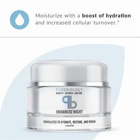 img 1 attached to 🌙 Pure Biology Night Cream - Advanced Anti-Aging Moisturizer with Retinol, Hyaluronic Acid, and Breakthrough Complexes for Face & Neck: Suitable for Men & Women, All Skin Types