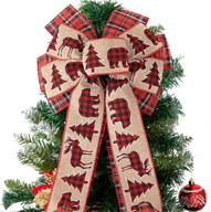 buffalo christmas pre tied decoration garland seasonal decor logo